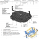 Защита картера, КПП (композит 6 мм) для Audi A3 8V 2012-2020, Skoda Octavia A5 2004-2013, Skoda Yeti 2009-2017, Skoda Superb 2008-2012 (кроме V6 и дизеля)