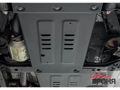 Защита КПП (сталь) + комплект крепежа для BAIC BJ40 2023-н.в. (V - 2.0, АКПП, полный)
