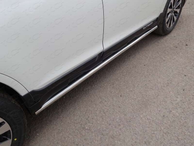 Пороги труба 50 мм ТСС для Subaru Outback 2015-2021