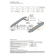 Пороги алюминиевые Rival Silver New для Нива ВАЗ 2131 1993-2021
