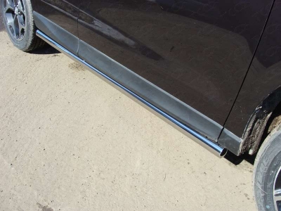 Пороги труба 60 мм ТСС для Subaru Forester 2016-2018