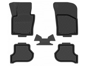 Коврики салона Rezkon резиновые 4 штуки для Skoda Octavia A5 № 1030010100